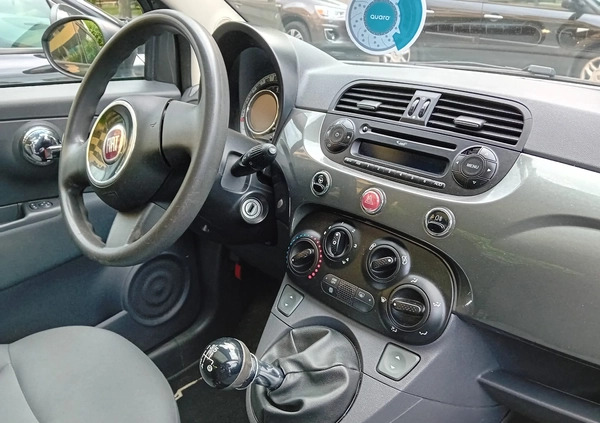 Fiat 500 cena 28500 przebieg: 140450, rok produkcji 2013 z Żory małe 121